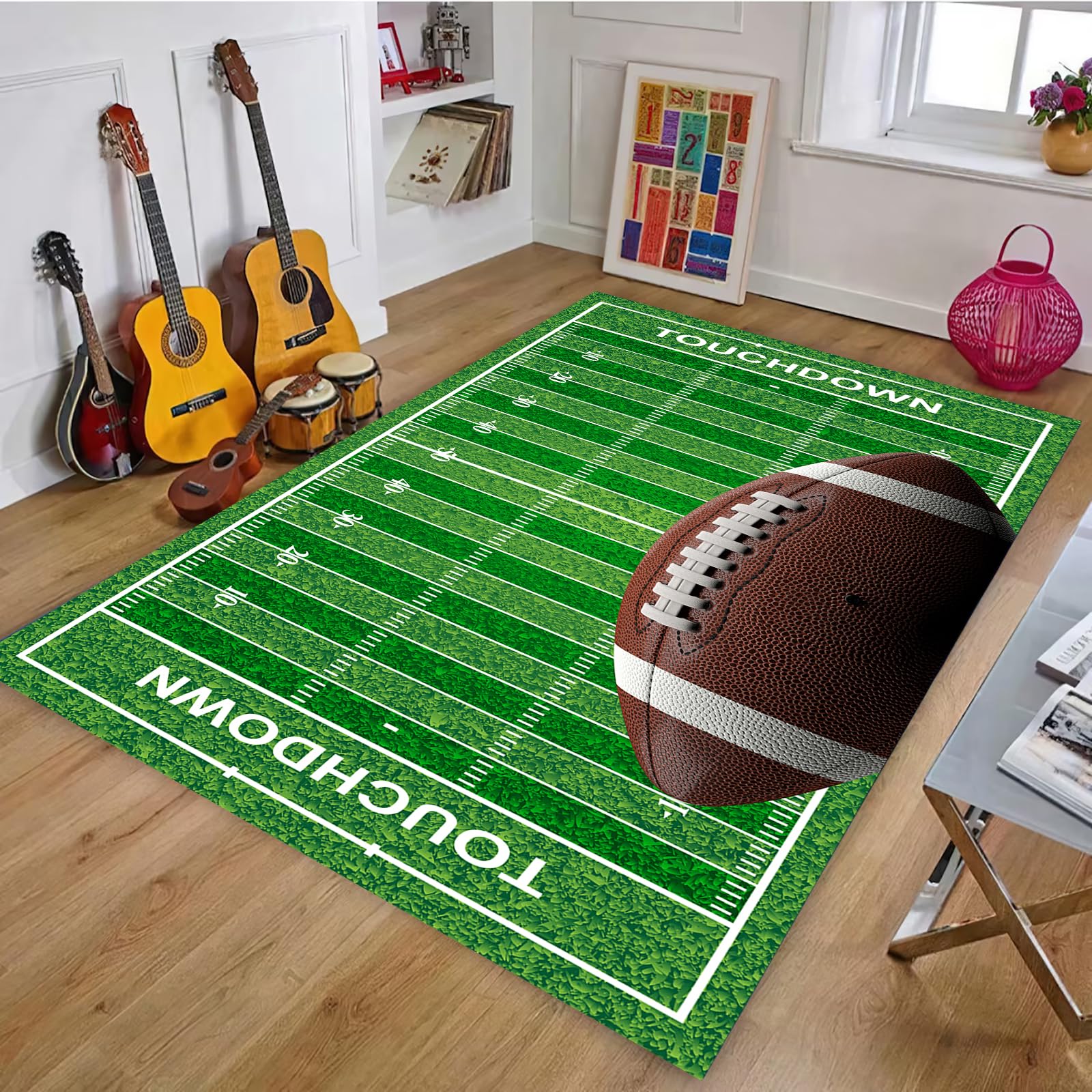 Amazon.com: Osimiccp Football Rug for Bedroom 3'x5' Non Slip